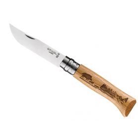 Nóż Opinel No.8 Inox Oak Animalia - Boar