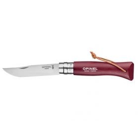 Nóż Opinel No.8 Inox Colorama - Burgundy