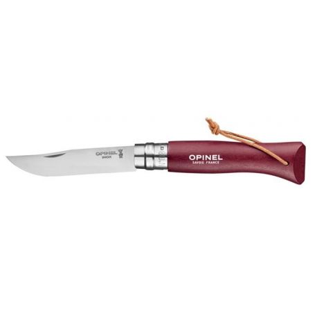 Nóż Opinel No.8 Inox Colorama - Burgundy