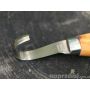 Nóż Morakniv Mora Wood Carving Hook Knife 164 Right ze skórzaną pochewką